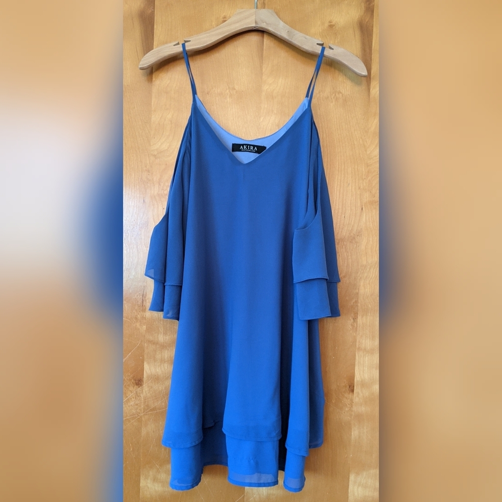 SOLD Akira Gingercove Cold
Shoulder Shift Dress